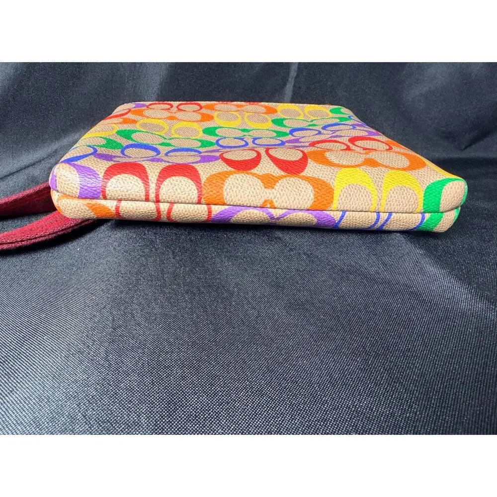 Coach Pride 2022 Rainbow Signature Kitt Messenger Crossbody Bag CA232